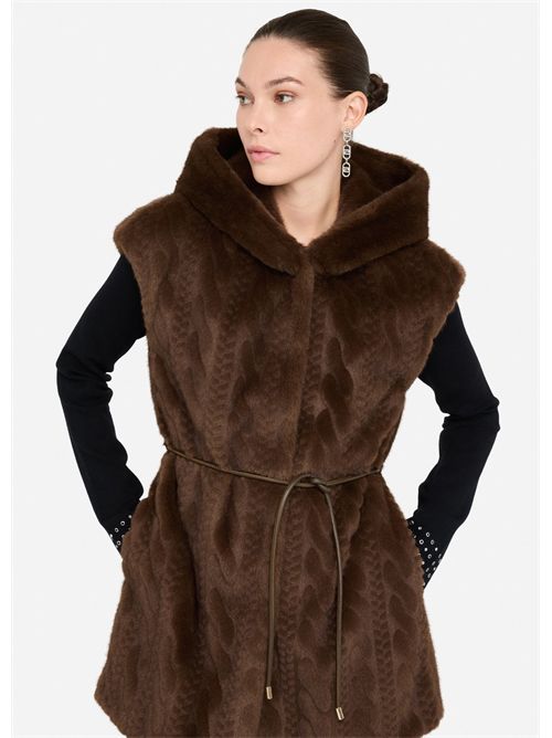 Gilet con cappuccio LIU JO | MF5364E1044/90915